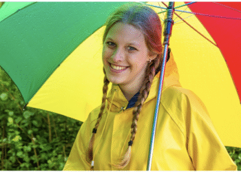 Steeds meer vrouwen dragen regenjas als mode item