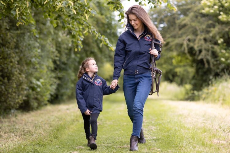 Mother and Daughter Walking Portrait