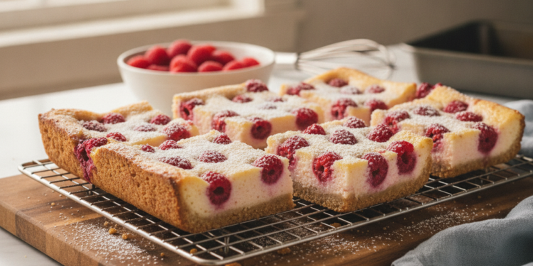 Frambozen-cheesecake repen bakken voor een romig zomers baksel