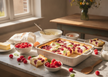 Frambozen-cheesecakerepen bakken voor een fris zomers baksel