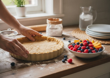 Met volkorenmeel de perfecte bodem voor zomerse vruchtentaart bakken