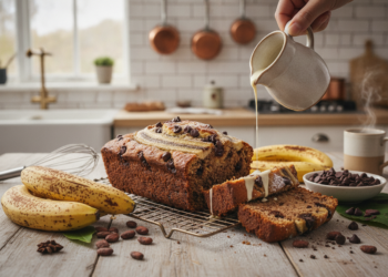 Simpel recept om bananen-chocoladecake elke dag te bakken