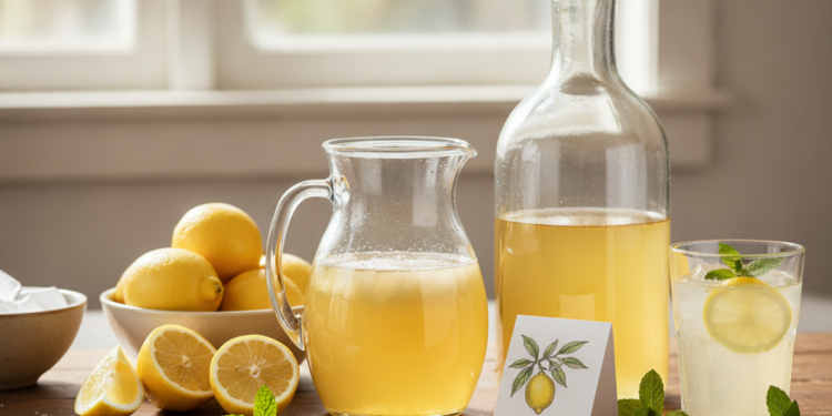 Zelf limonadesiroop maken voor warme dagen een huisrecept met citroen